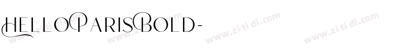 Hello Paris Bold字体转换 Hello Paris Bold字体转换